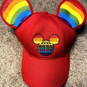 Disney Red and Rainbow Cap